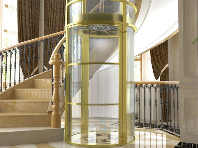360度玻璃观光家用电梯别墅梯